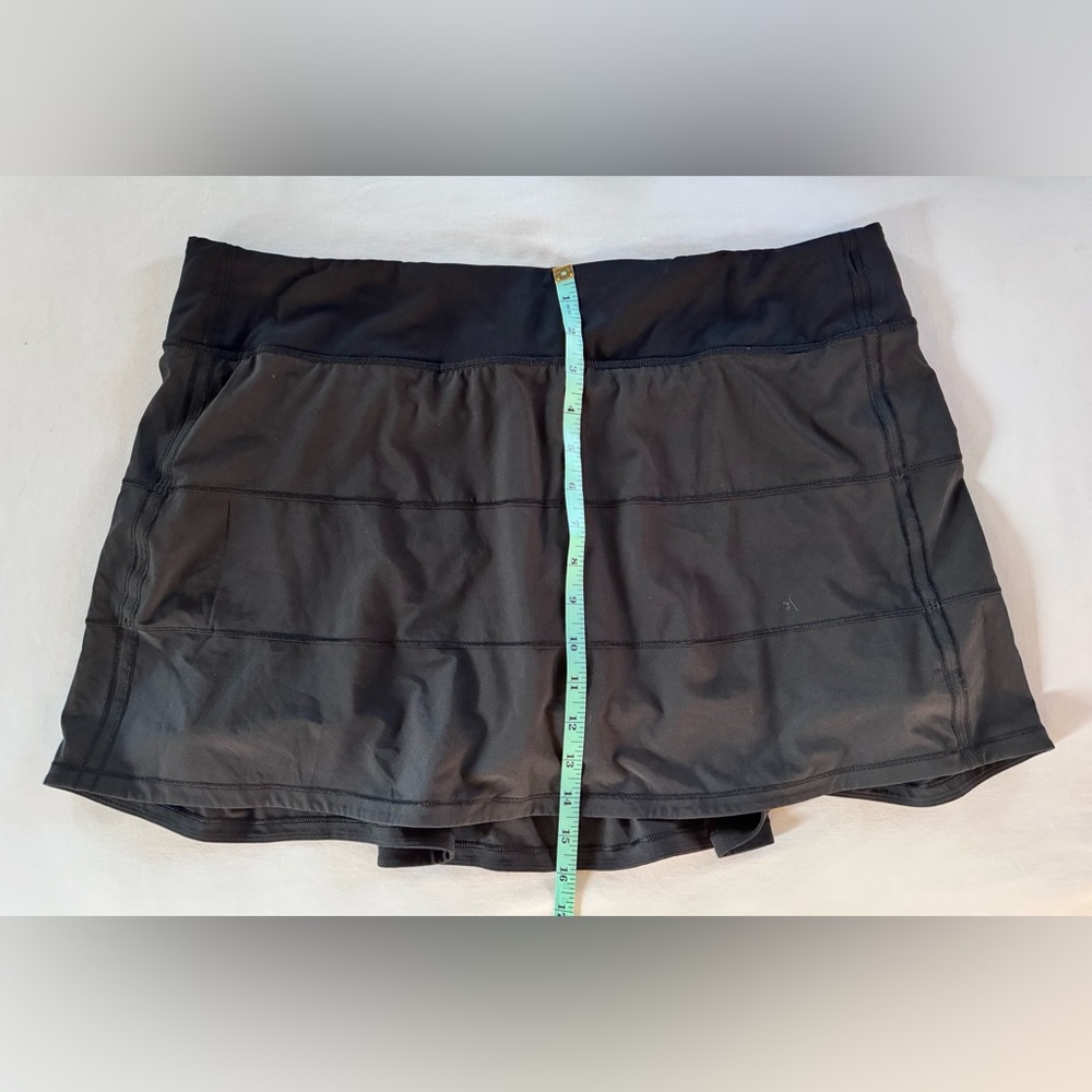 Lululemon Pace Rival Skirt, Black, Size 14, Mid Rise, 15” Length - Picture 7 of 14